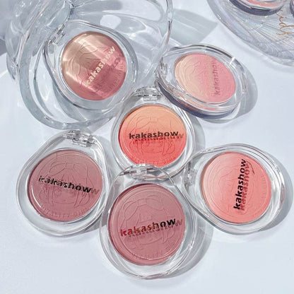 kakashow vigorous girl gradient blush matte fine flash student party daily White Peach Milk Tea Rouge - Price Value Store