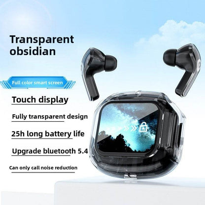 Transparent LCD Bluetooth Headset with Noise Cancellation - Price Value Store