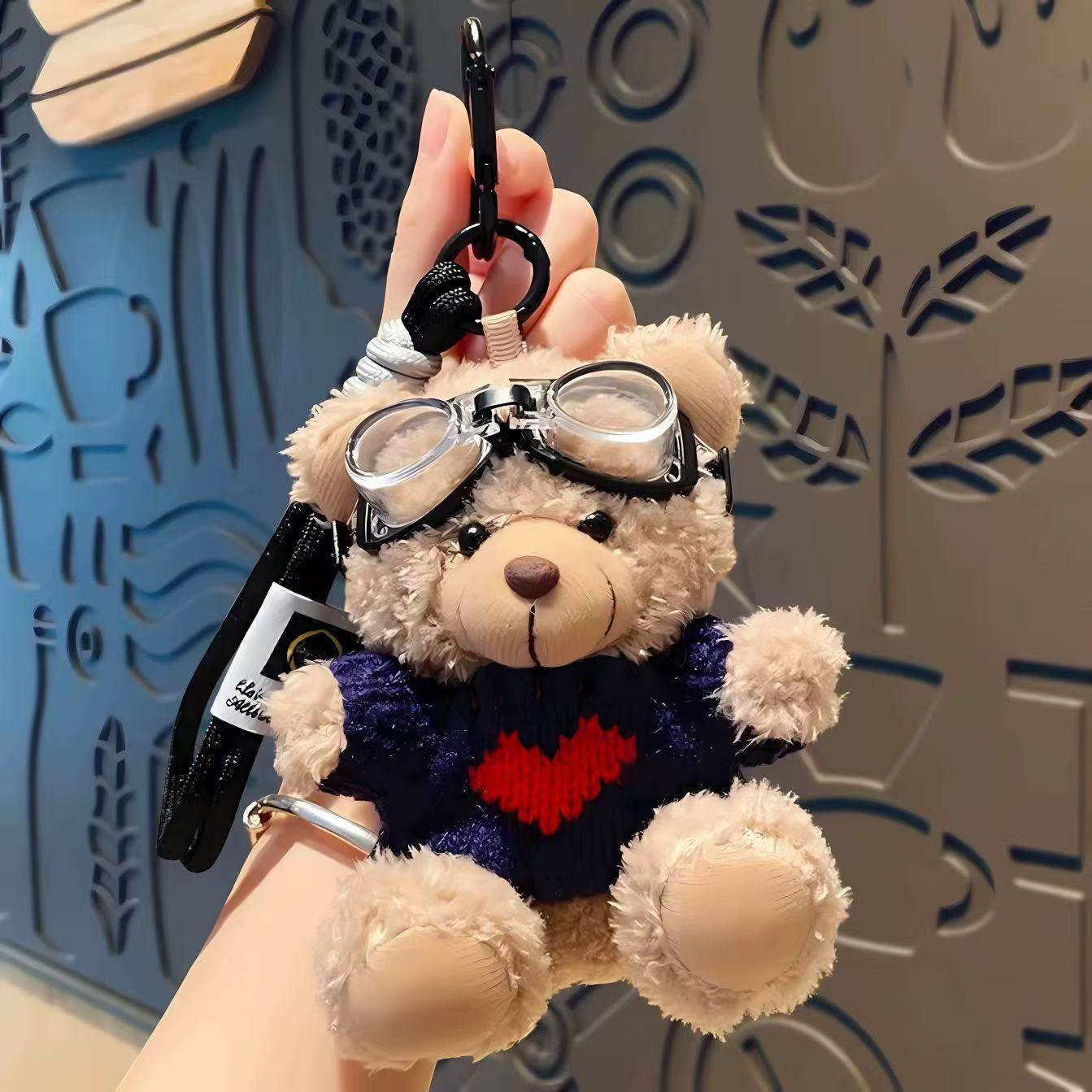 Pilot Bear Plush Keychain Doll - Price Value Store
