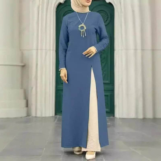 Silk long-sleeved robe - Price Value Store