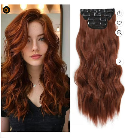 A four-piece wig set