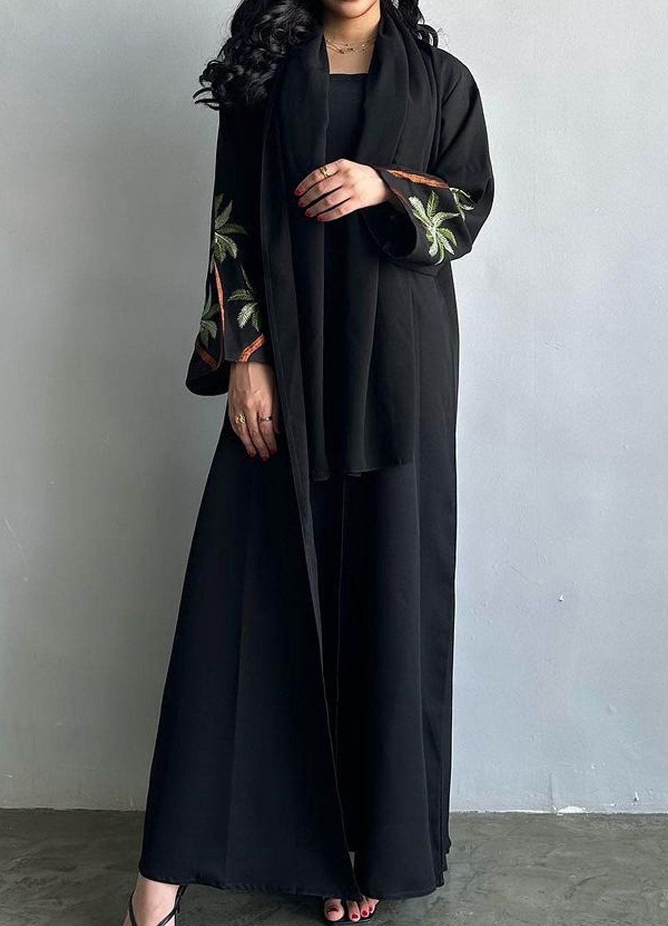 Long-sleeved cardigan with embroidery dress - Price Value Store