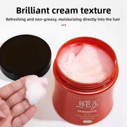 Deeply moisturizing and repairing frizzy hair mask