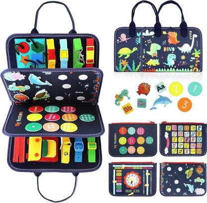 Montessori Felt Busy Board for Kids - Early Educational DIY Activity Toy - Price Value Store