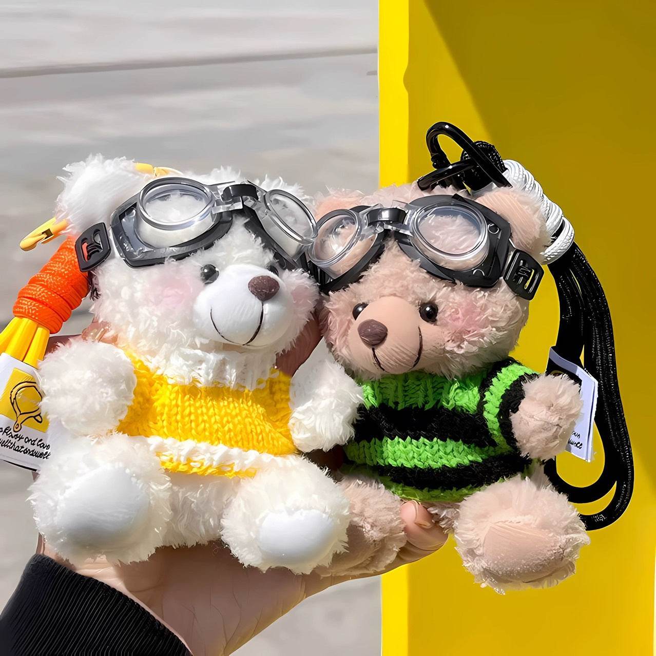 Pilot Bear Plush Keychain Doll - Price Value Store
