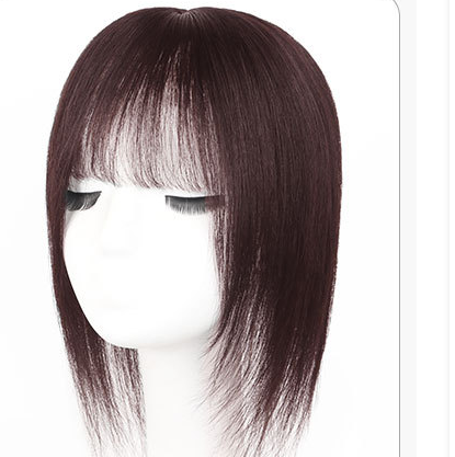 One-piece wig for hair replacement on the top of the head