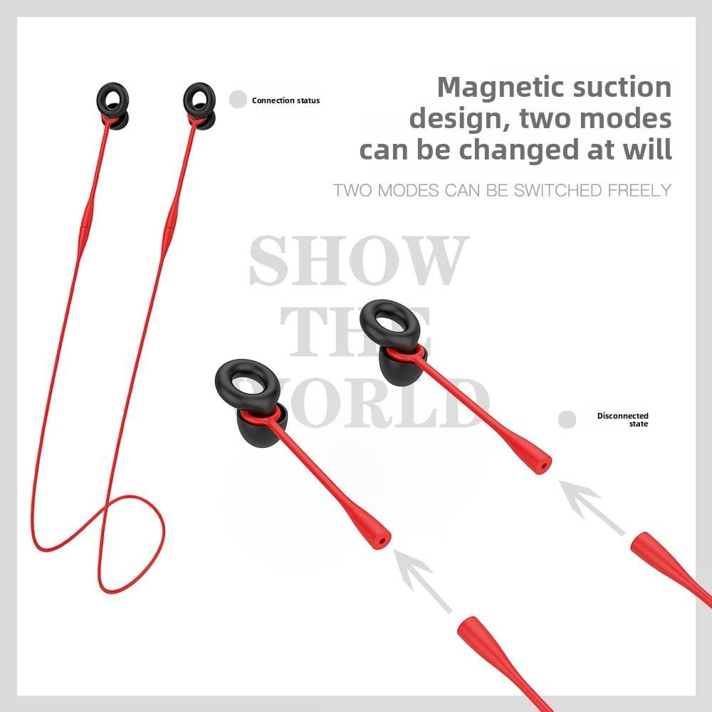Magnetic lanyard earplugs, anti-loss ropes, silicone soundproof and noise-reducing earplugs - Price Value Store