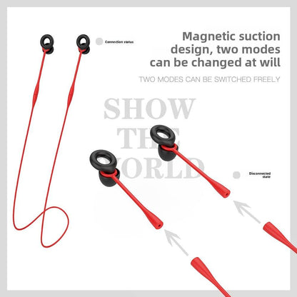 Magnetic lanyard earplugs, anti-loss ropes, silicone soundproof and noise-reducing earplugs - Price Value Store