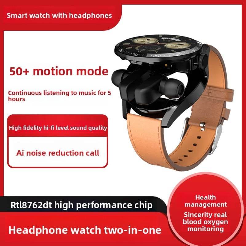 Smartwatch with TWS Earbuds Waterproof Fitness Tracker with Heart Rate & Blood Pressure Monitor - Price Value Store