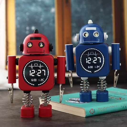 Metal Robot Luminous Alarm Clock - Price Value Store