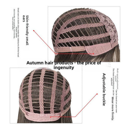 Long curly hair with bangs and a full wig - Price Value Store