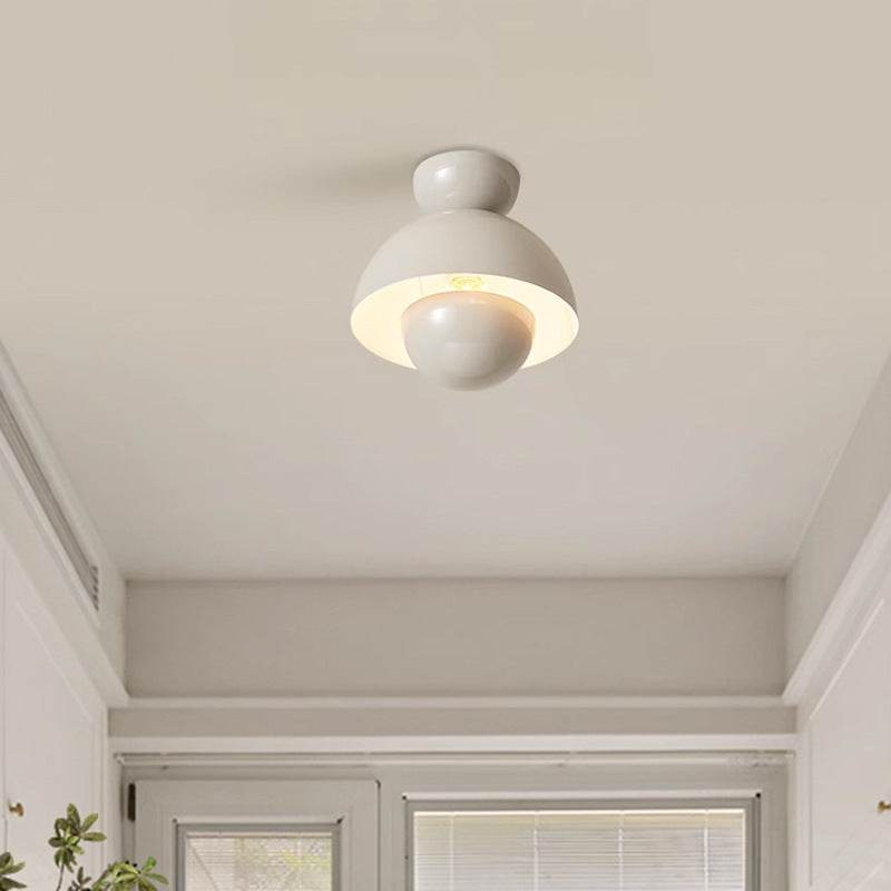 Nordic flower bud ceiling lamp modern minimalist entrance corridor aisle lamp cream style cloakroom balcony lamp - Price Value Store