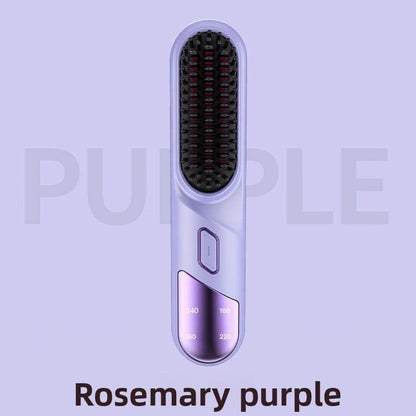 LCD display ceramic straight hair comb - Price Value Store