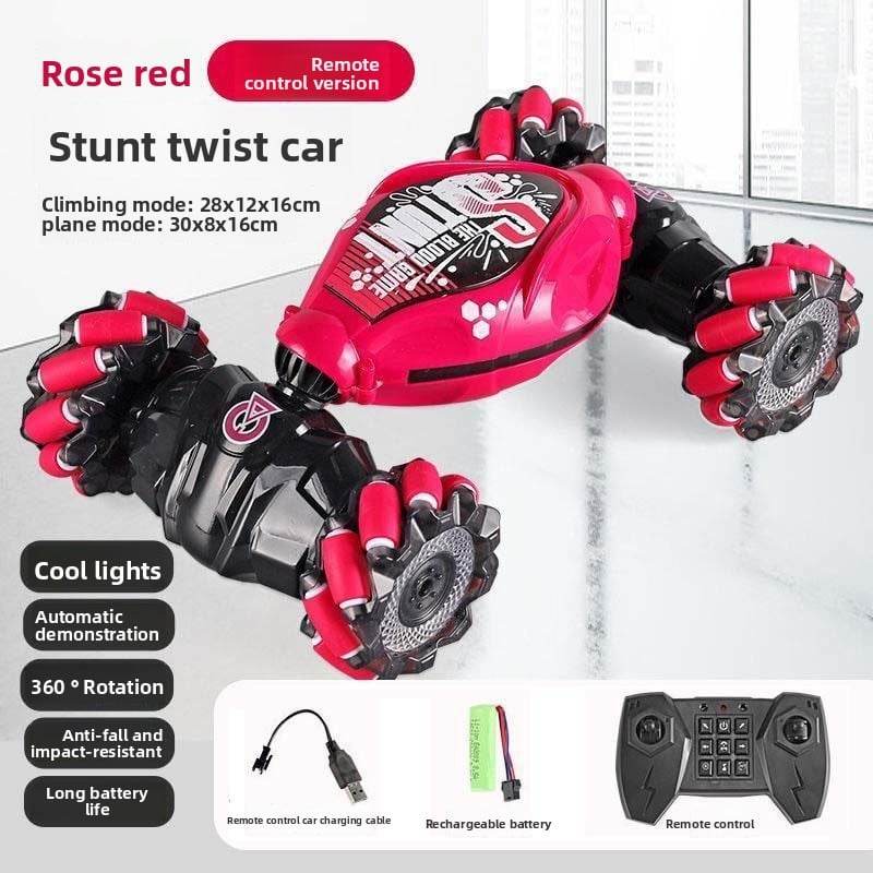 Gesture Induction Deformation Remote Control Car Children's Toy Twisted Four-wheel Drive Climbing Racing Car Boy Charged Electric Off-road Vehicle - Price Value Store