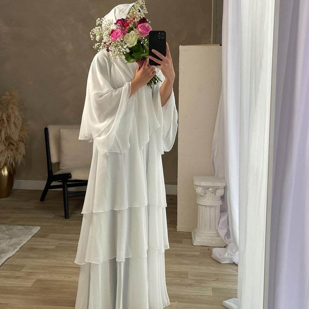 Cardigan long robe chiffon dress - Price Value Store