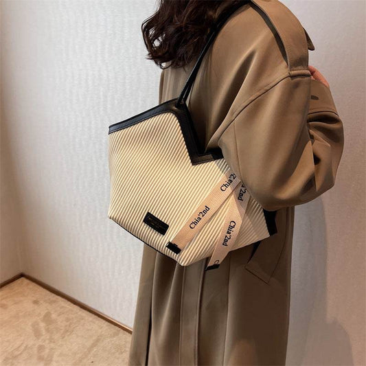 Large Capacity Bags Bags Women Premium Sense Commuter Work Shoulder Crotch Bag Class Tote Handbag - Price Value Store
