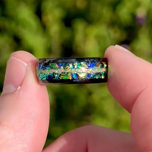 Green Opal Stainless Steel Ring - Price Value Store