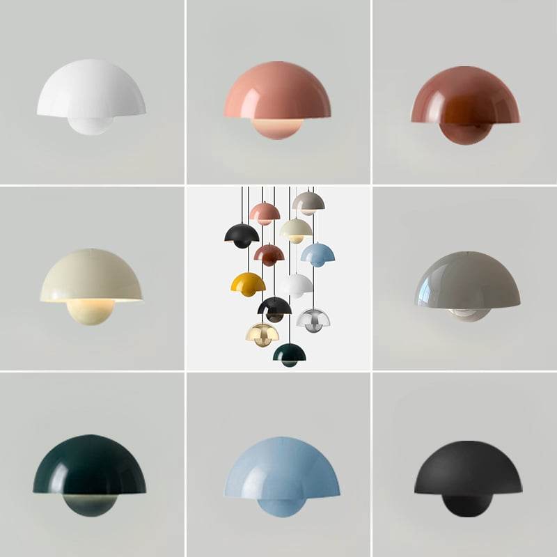 Nordic flower bud ceiling lamp modern minimalist entrance corridor aisle lamp cream style cloakroom balcony lamp - Price Value Store