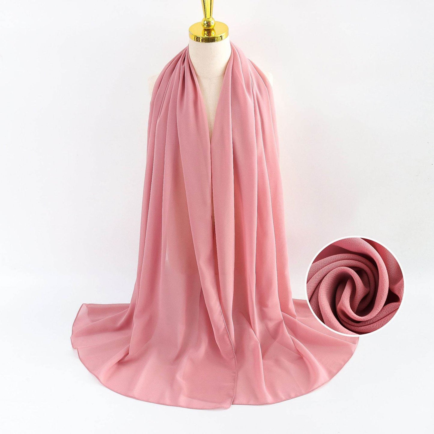 Elegant Pearl Chiffon Scarf for Women - Price Value Store