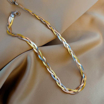 Clavicle Necklace Titanium Steel Color Preserving - Price Value Store