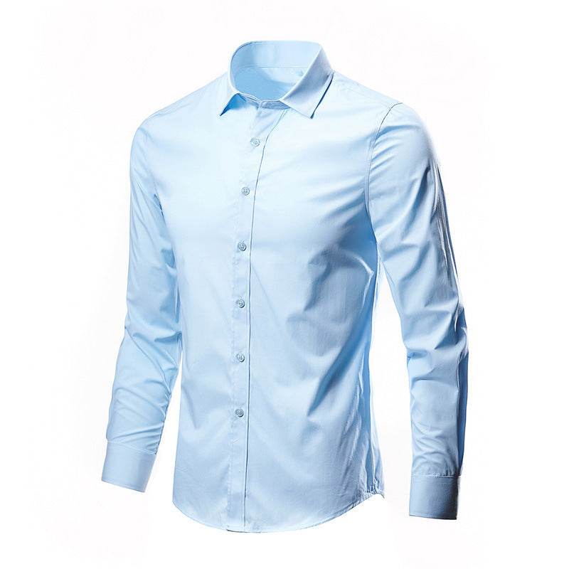 Men's Long/Short Sleeve Slim Fit Non-Ironing Casual Shirt - Price Value Store