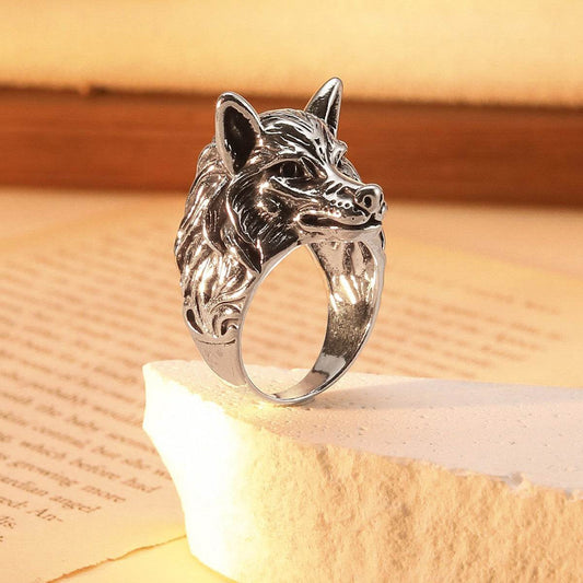 Retro Wolf Head Ring - Price Value Store