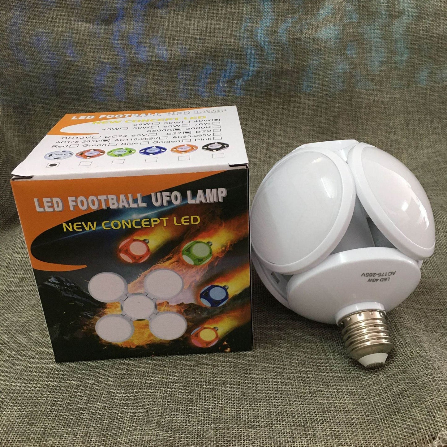 led football lamp, high-brightness five-leaf lamp - Price Value Store