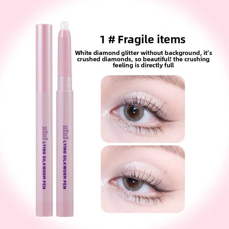 Pearlescent horizontal silkworm pen - Price Value Store