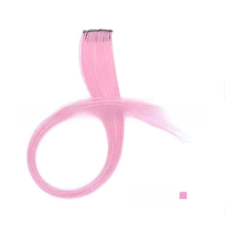 Highlight dyed wig pieces for women's long straight hair