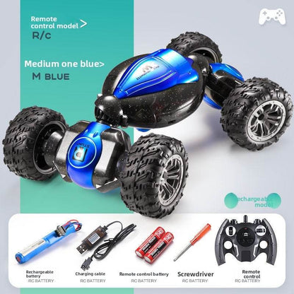 Gesture Induction Deformation Remote Control Car Children's Toy Twisted Four-wheel Drive Climbing Racing Car Boy Charged Electric Off-road Vehicle - Price Value Store