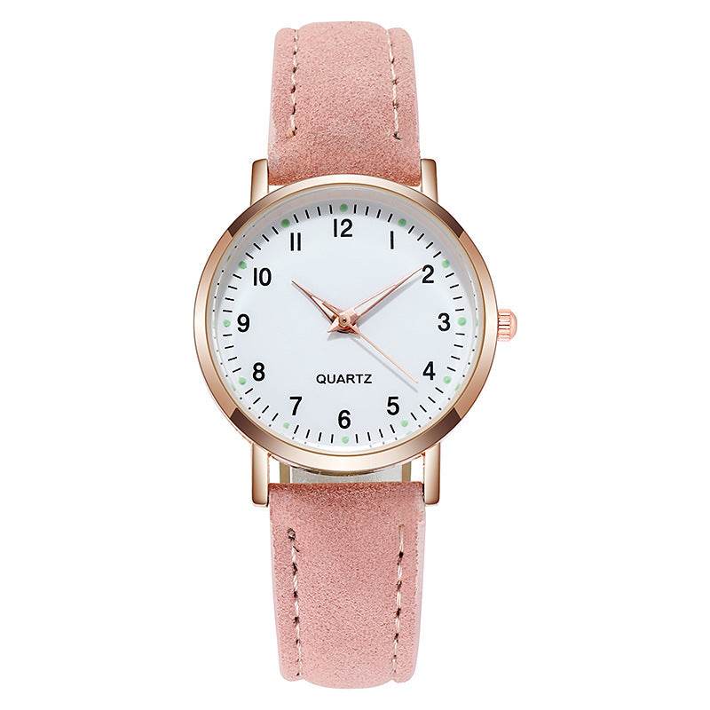 Ladies' quartz watch with brushed leather - Price Value Store