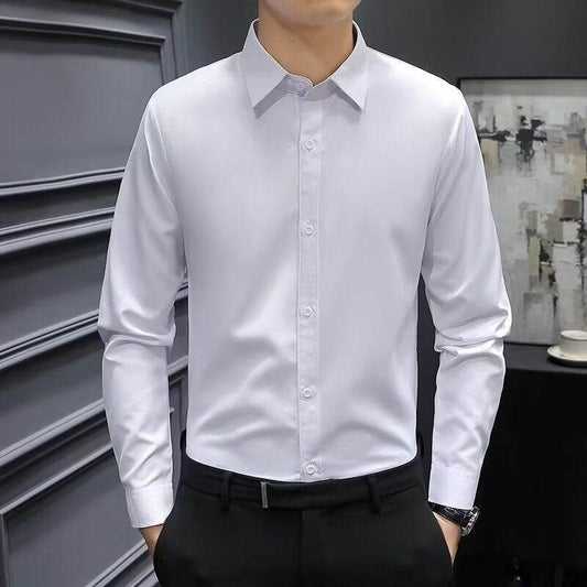 Men's long-sleeved formal dress shirt - Price Value Store