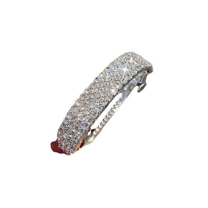 Diamond-encrusted hairpin at the back of the head for a stylish look - Price Value Store