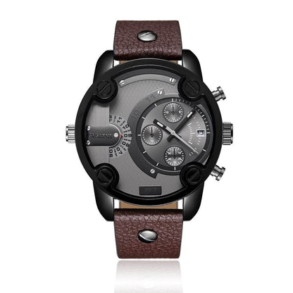 Men's Casual Quartz Watch with Calendar and Large Dial - Price Value Store