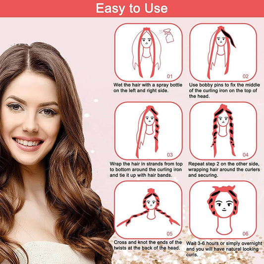 No Heat Hair Curling Rod Set - Price Value Store