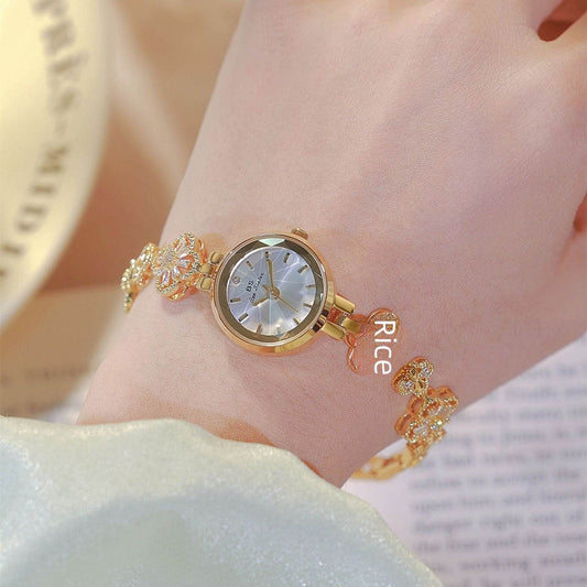 BS Four-leaf Clover Lucky Zircon Women's Chain Watch - Price Value Store