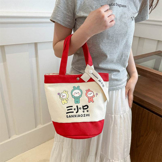 Cartoon-printed bucket bag - Price Value Store