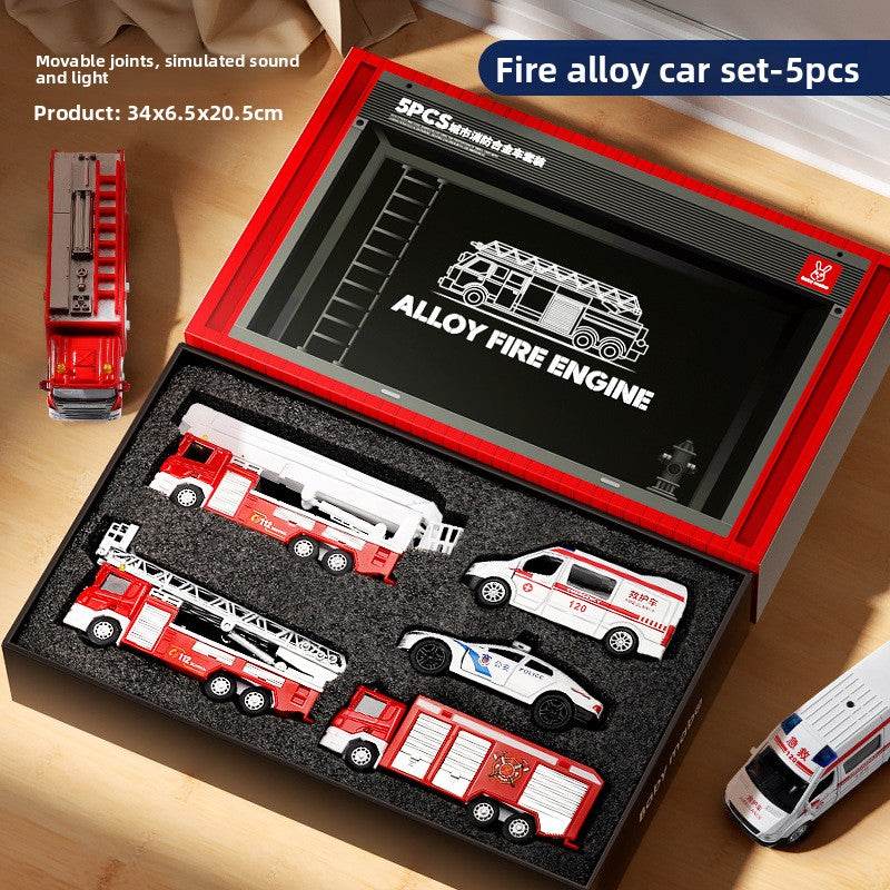 Model of children's alloy fire and urban rescue vehicle - Price Value Store
