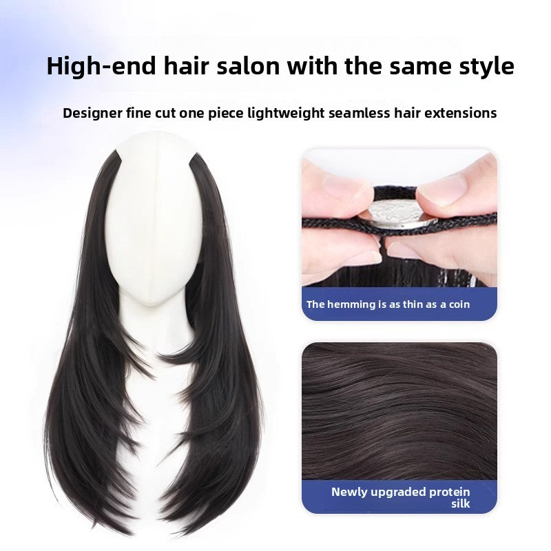 Seamless, invisible, micro-rolled wig pieces