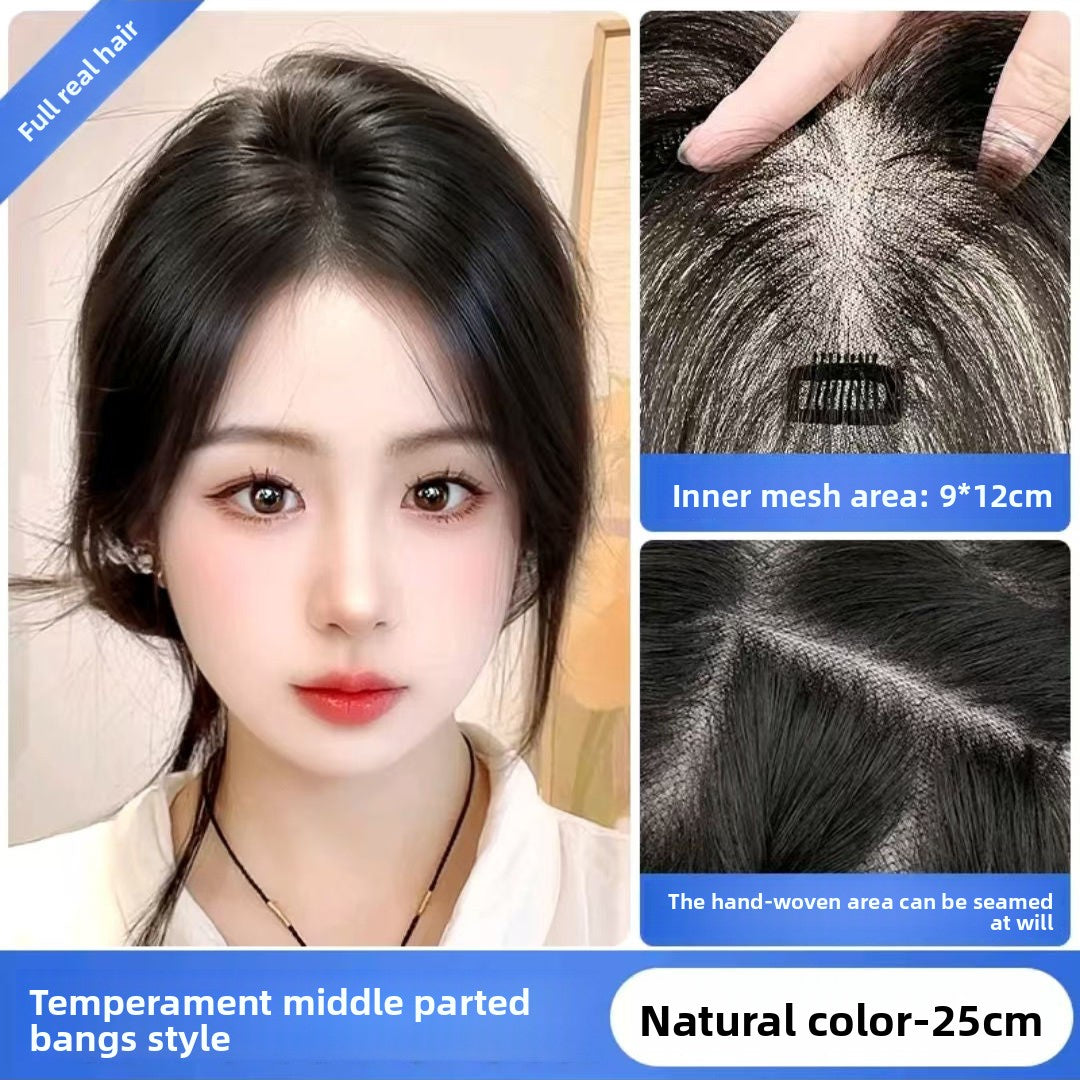 Extended lightweight and breathable bangs wig pieces