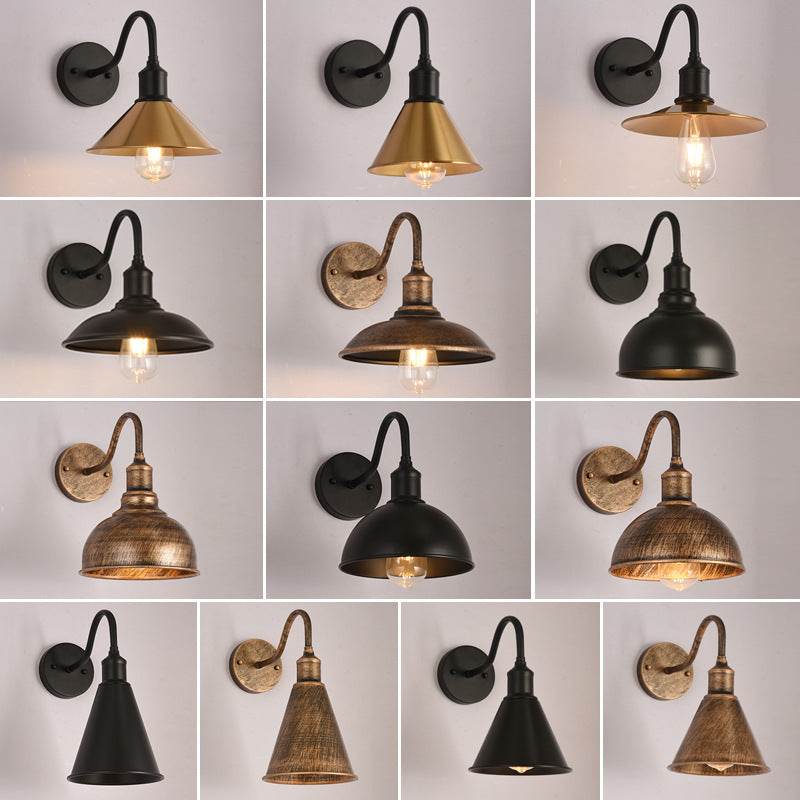 American style loft Industrial Wind bedside wall lamp Villa courtyard outdoor wall lamp restaurant bar decorative lighting fixtures - Price Value Store