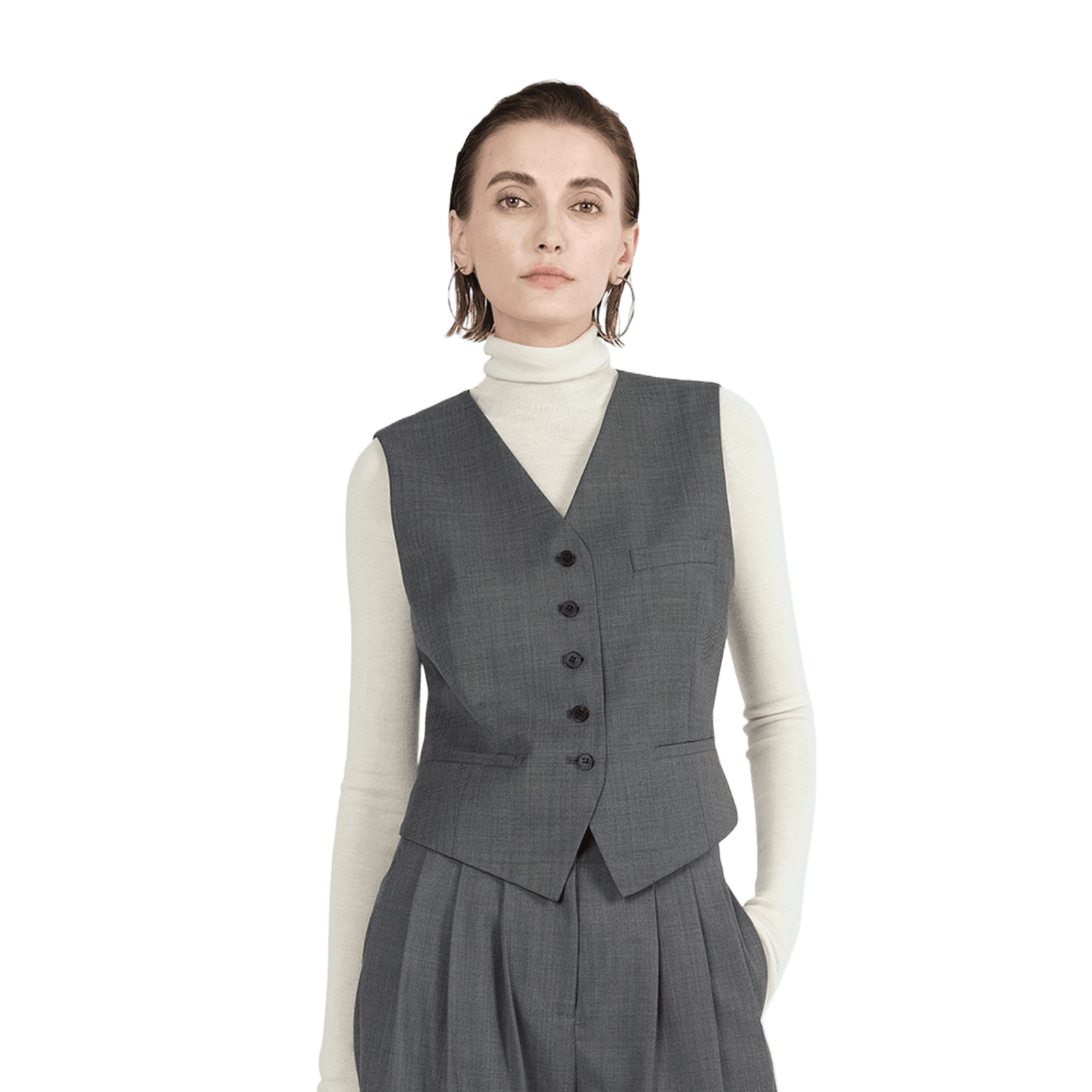 V-neck women's suit vest - Price Value Store
