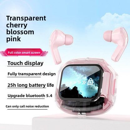 Transparent LCD Bluetooth Headset with Noise Cancellation - Price Value Store