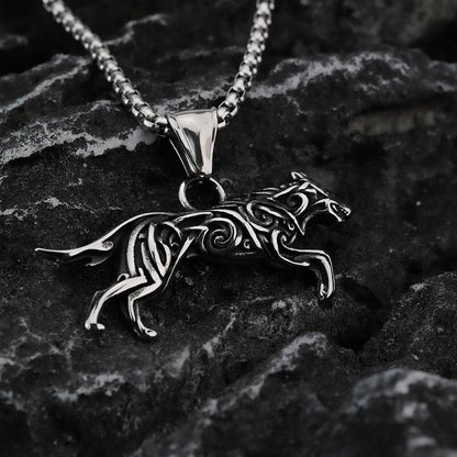 Men's titanium and steel pendant - Price Value Store