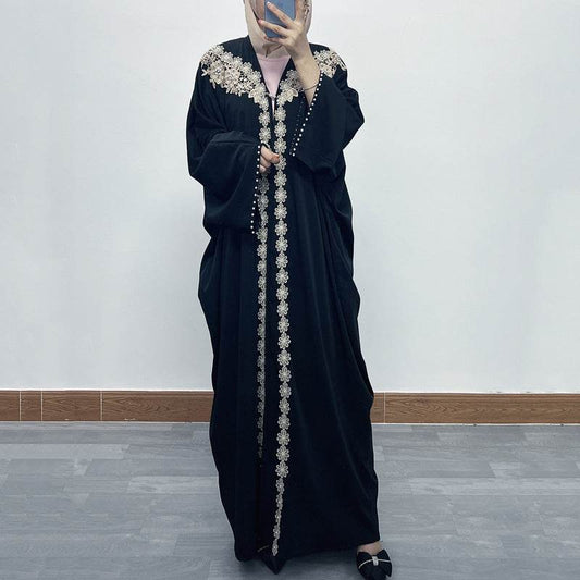 Patchwork lace cardigan robe - Price Value Store