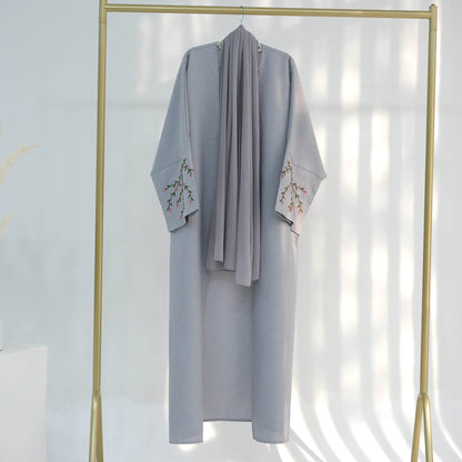 Embroidered cardigan robe - Price Value Store