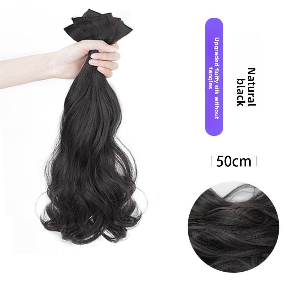 Three-piece large wavy wig pieces - Price Value Store