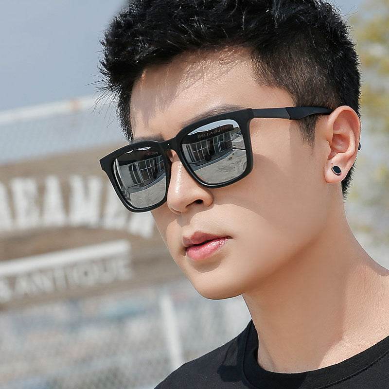 Fashionable square UV-resistant sunglasses for men - Price Value Store