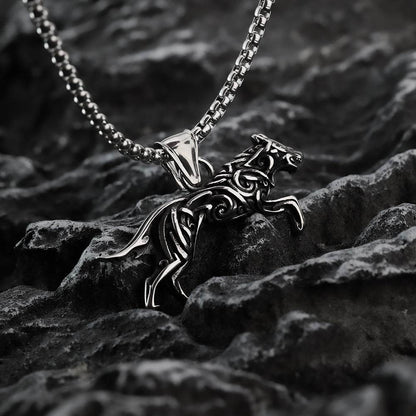 Men's titanium and steel pendant - Price Value Store