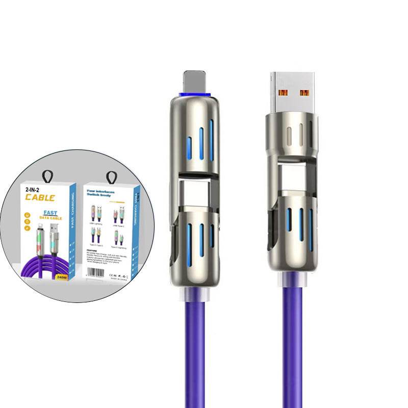 4-in-1 usb mobile phone data cable - Price Value Store
